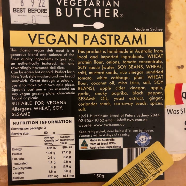 Suzy Spoons Vegetarian Butcher Vegan Pastrami Review abillion