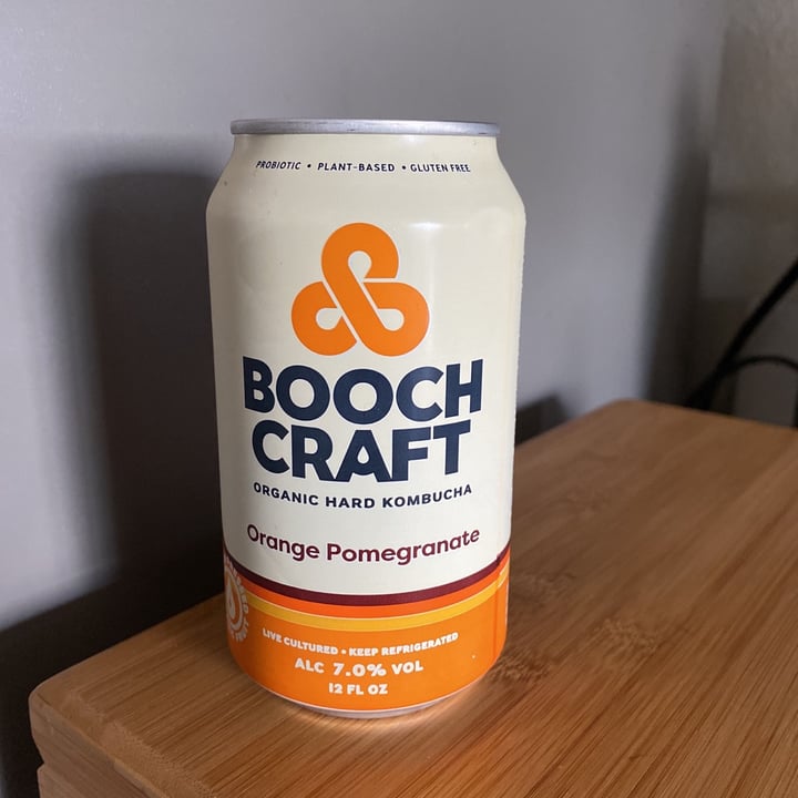 Boochcraft Orange pomegranate organic hard kombucha Review | abillion