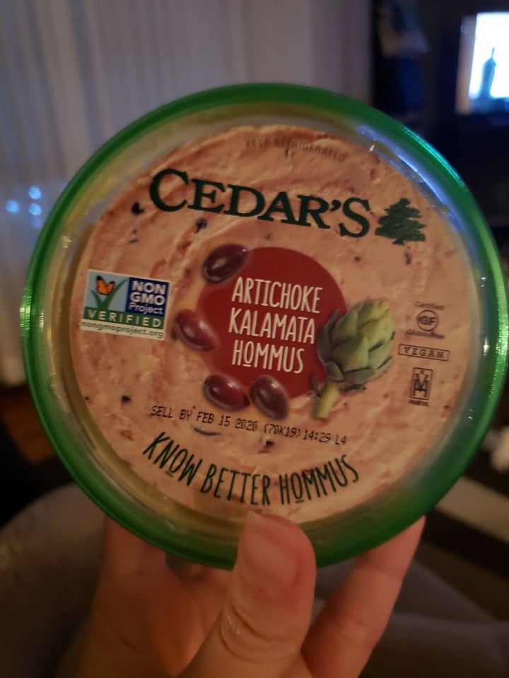 Cedar's Foods Artichoke Kalamata Hummus Review abillion