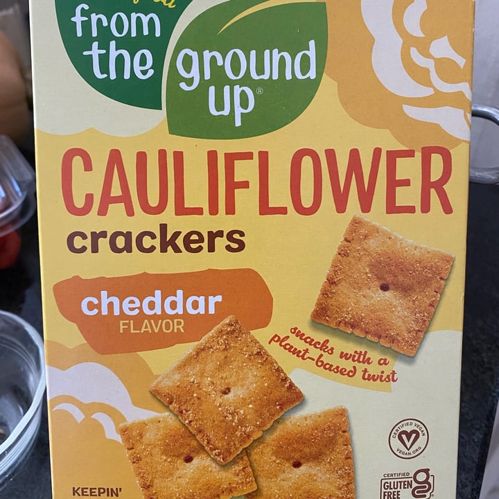Real Food From The Ground Up Cauliflower crackers cheddar Review abillion
