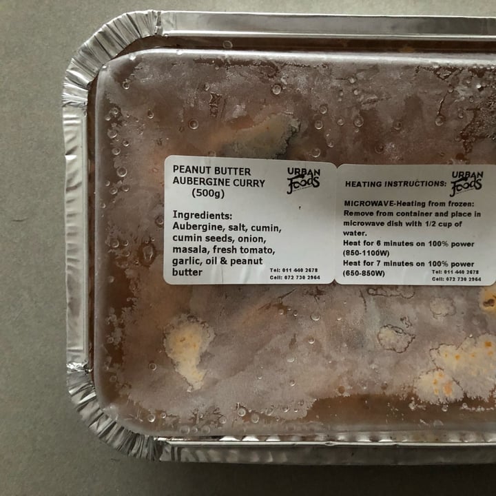 Urbanfoods Peanut butter aubergine curry Review abillion