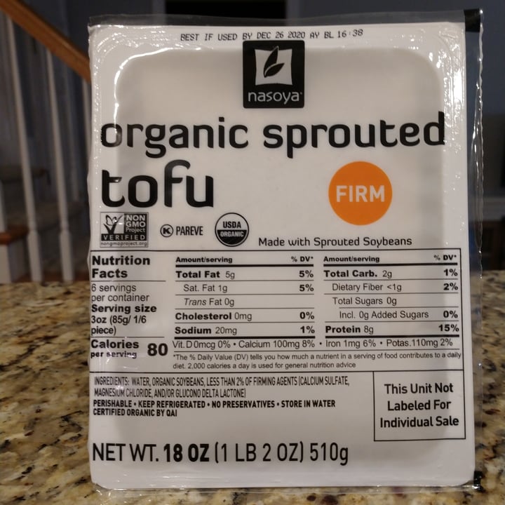 Nasoya Organic Sprouted Tofu Review abillion