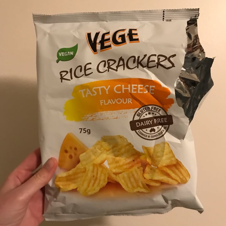 Vege Rice Crackers Tasty Cheese Flavour Review abillion
