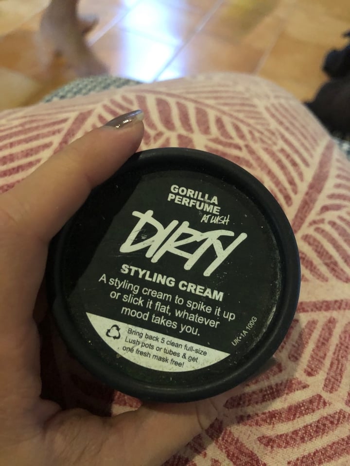 LUSH Fresh Handmade Cosmetics Dirty Styling Cream Review abillion