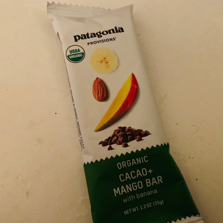 Patagonia Provisions Cacao + Mango Bar Review abillion