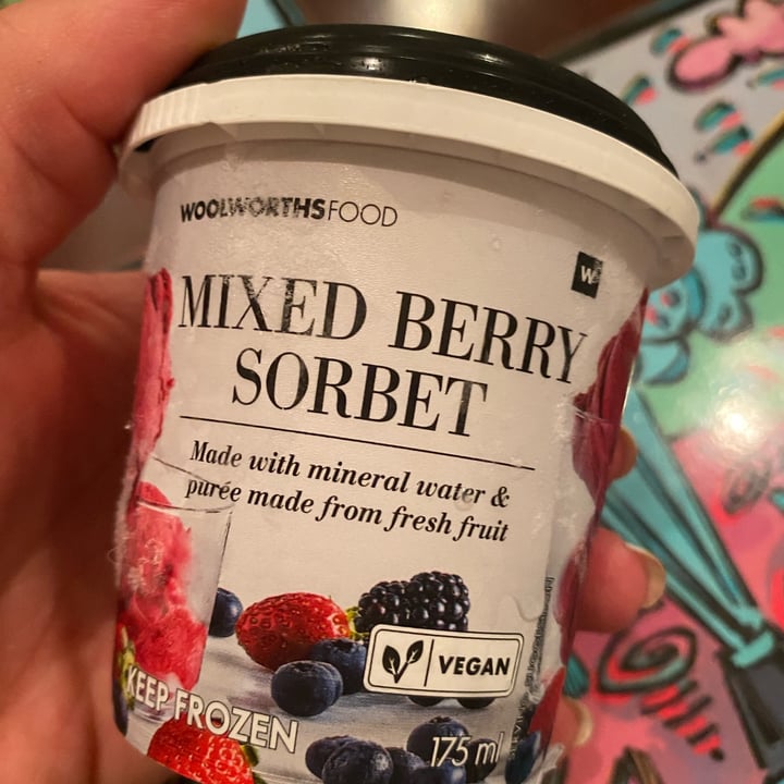 Woolworths Food Mixed Berry Sorbet Review abillion