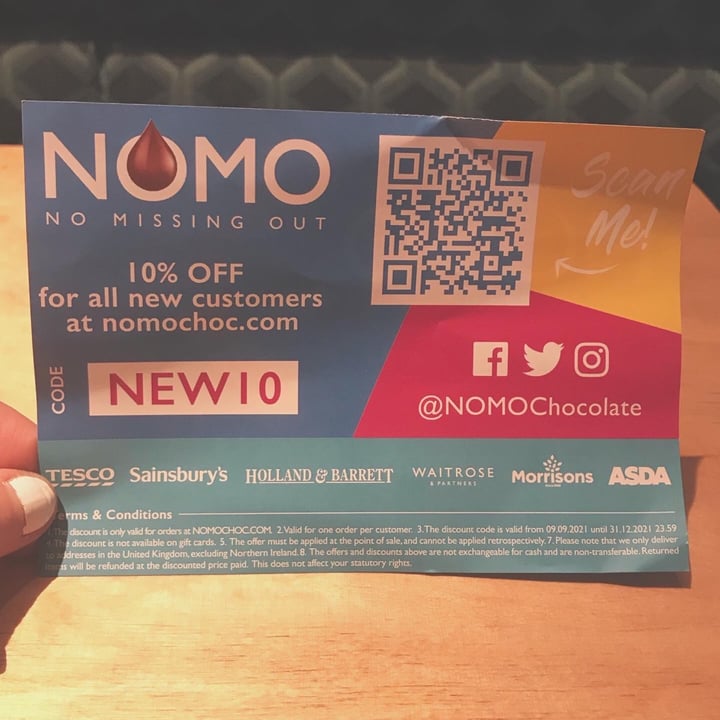 photo of NOMO Caramel Chocolate Bar shared by @naturegirl0210 on  15 Oct 2021 - review