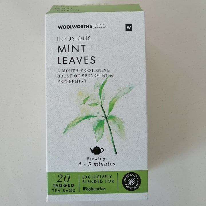 Woolworths Food Peppermint tea Review abillion
