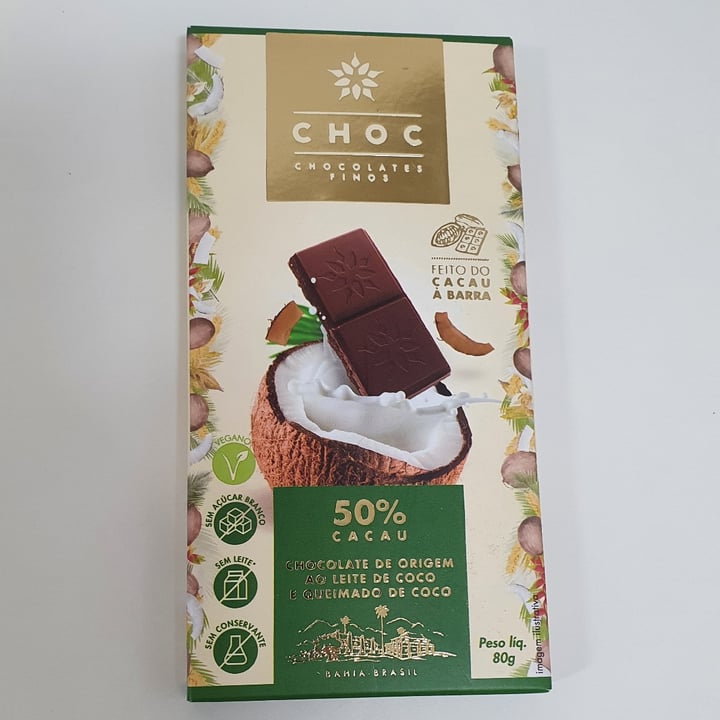 Choc Chocolates Finos 50 Cacau Chocolate Ao Leite De Coco Review abillion
