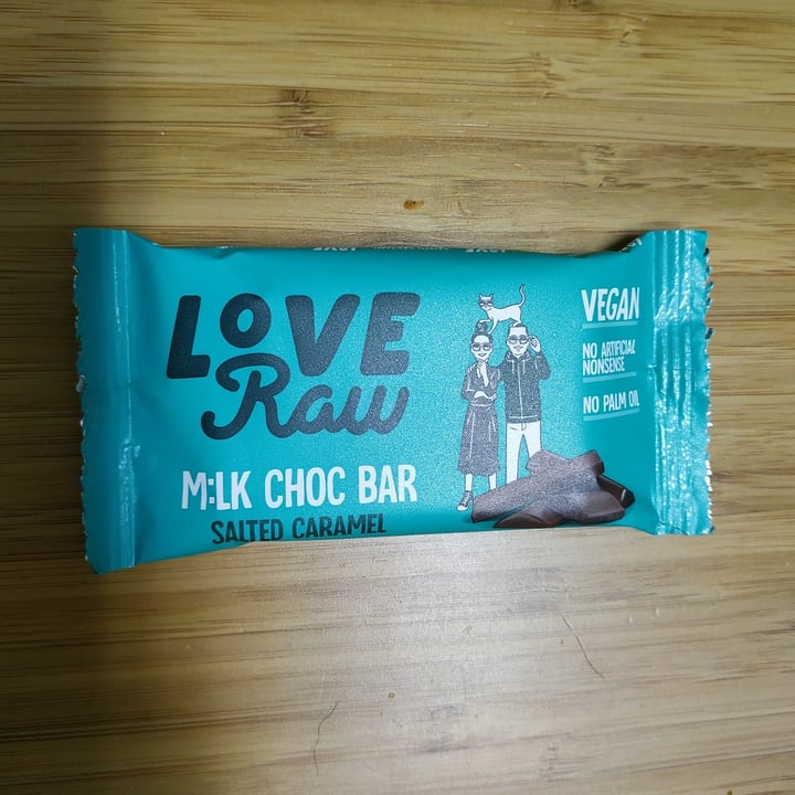 LoveRaw Salted Caramel Mlk Choc Bar Review abillion