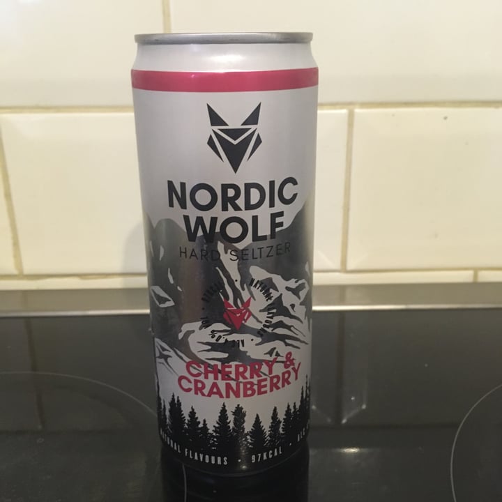 ALDI Nordic wolf hard seltzer cherry and cranberry Review abillion