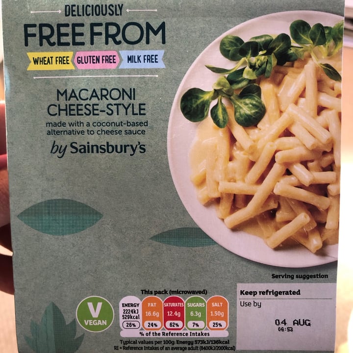 Sainsbury's Deliciously Free From Macaroni CheeseStyle Review abillion