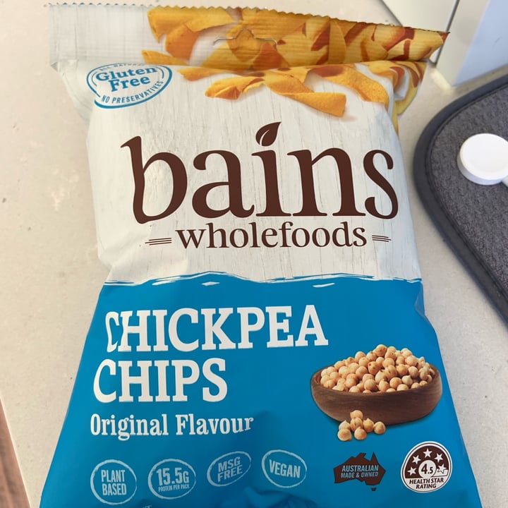 Bains wholefoods Chickpea chips original flavour Review abillion