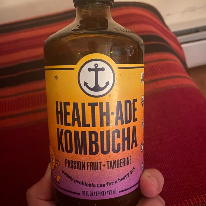 HealthAde Passion Fruit Tangerine Kombucha Review abillion