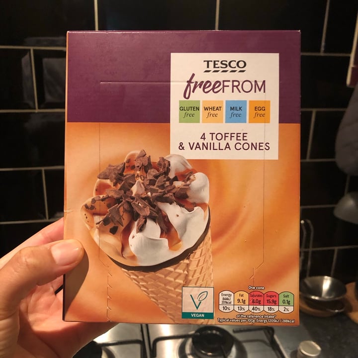 Tesco Tesco Free From Toffee And Vanilla Cones Review abillion