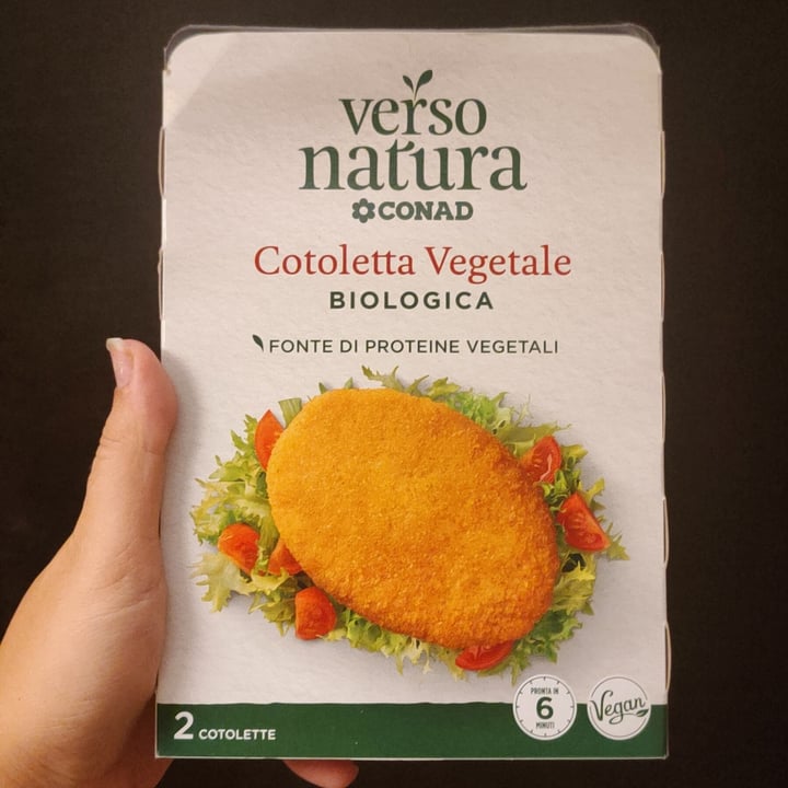 photo of Verso Natura Conad Veg Cotoletta Vegetale Biologica shared by @sylf3 on  18 Oct 2022 - review