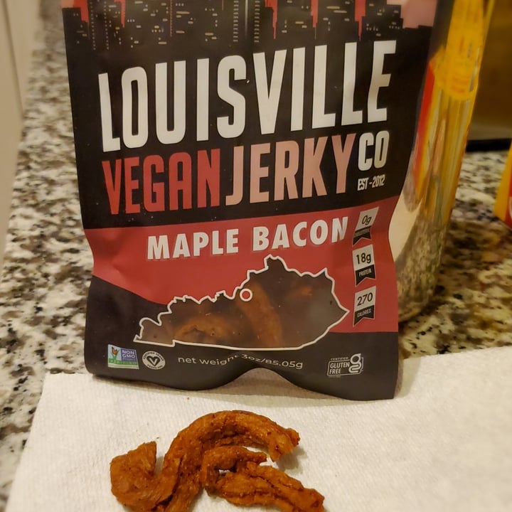 Louisville Vegan Jerky Co. Maple Bacon Review abillion