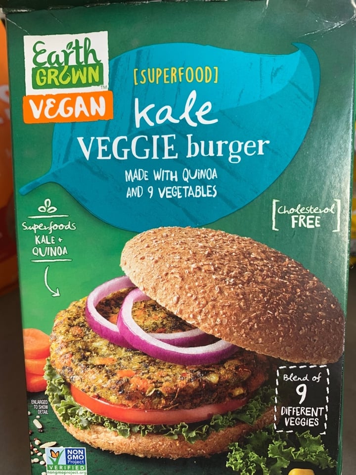 Earth Grown Kale veggie burger Review abillion