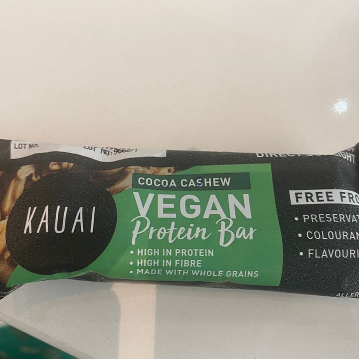 KAUAI The Marc Vegan protein bar cocoa cashew Reviews abillion