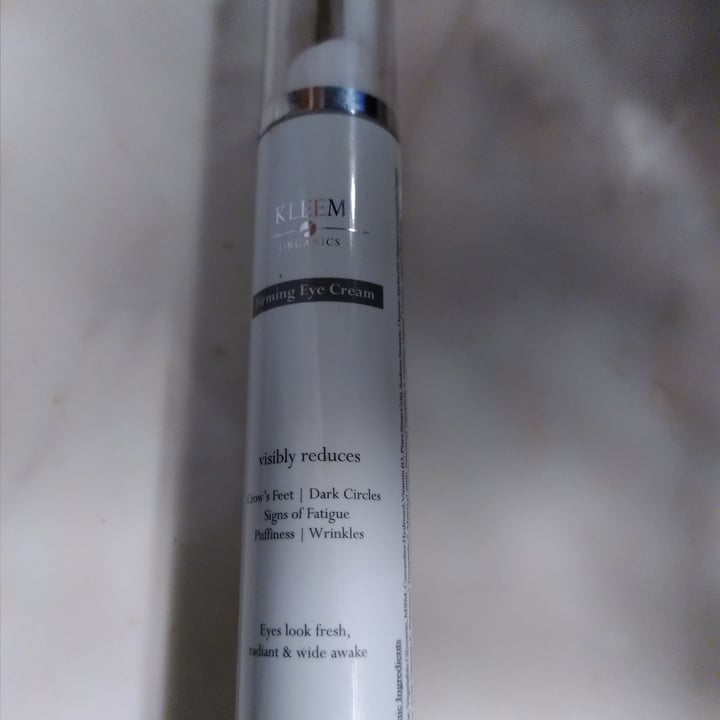 Kleem organics Firming eye cream Review abillion