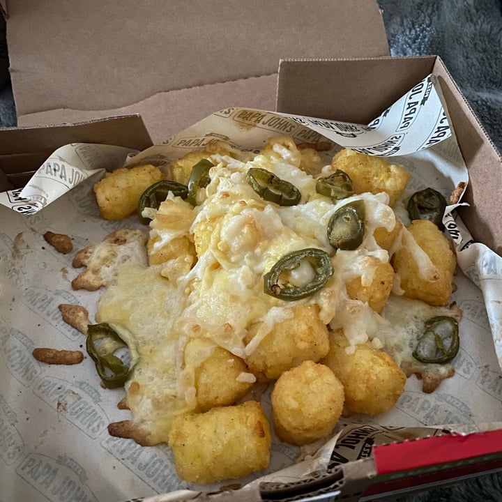 Papa John S Pizza United Kingdom Vegan Cheese Potato Tots With Jalapeño Review Abillion