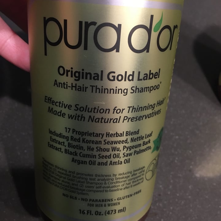 Pura d’or Original Gold Label Anti Hair Thinning Shampoo Review abillion