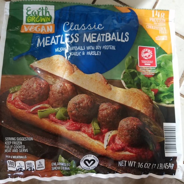 Earth Grown Classic Meatless Meatballs Review abillion