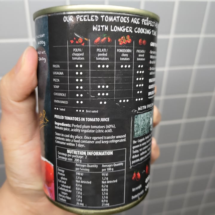 review photo of Coppola Peeled Tomatoes shared by @stevenneoh on 10 Sep 2021 - review