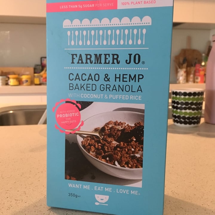 Farmer Jo Cocao & Hemp Baked Granola Review abillion