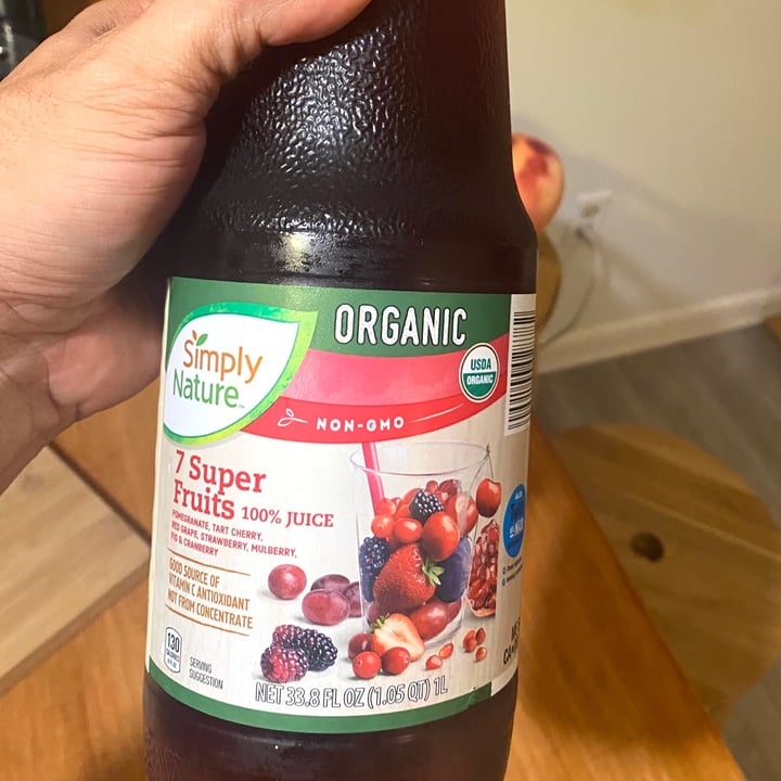 Simply Nature 7 super fruits organic juice Review abillion