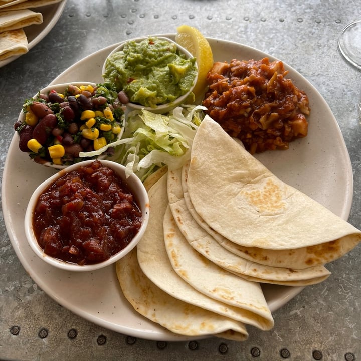 Gather Gatehouse of Fleet, United Kingdom Vegan BBQ Jackfruit Tortillas