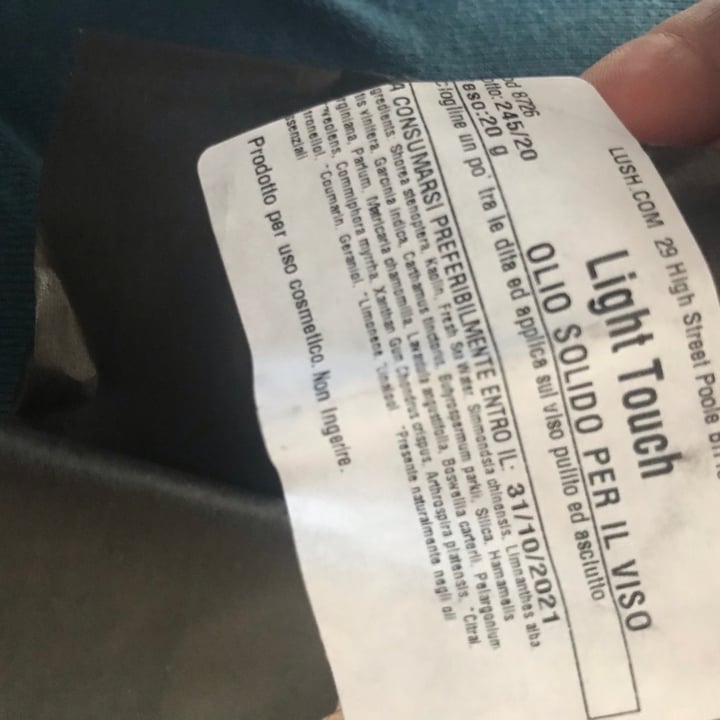 LUSH Fresh Handmade Cosmetics Light touch Review abillion