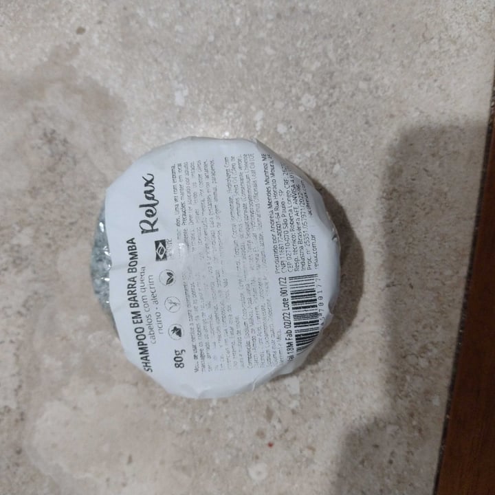 Relax cosméticos Shampoo em barra Bomba Review abillion