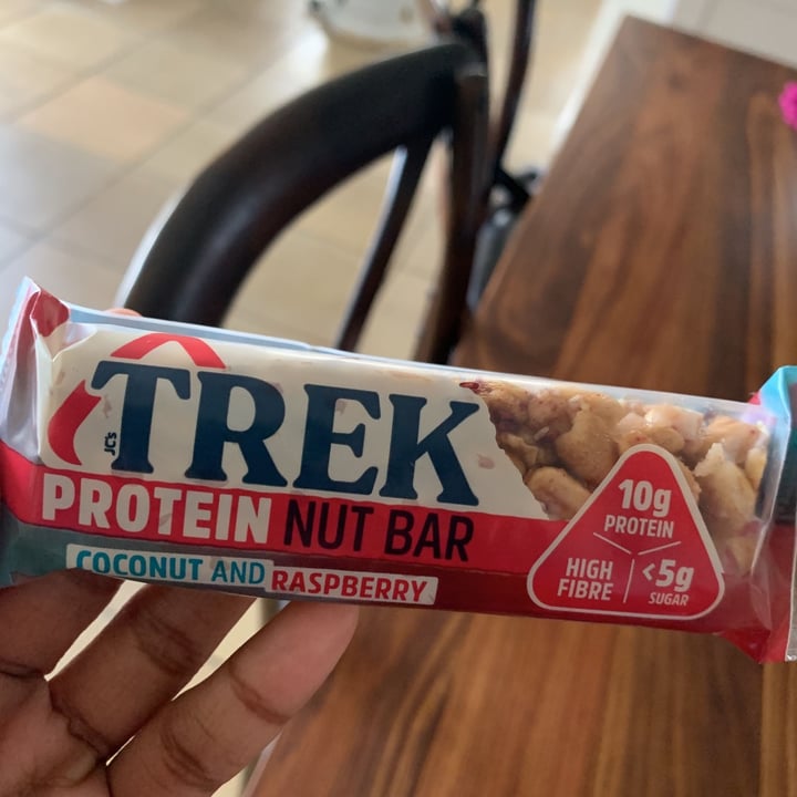 TREK Protein Nut Bar Raspberry Coconut Review | abillion