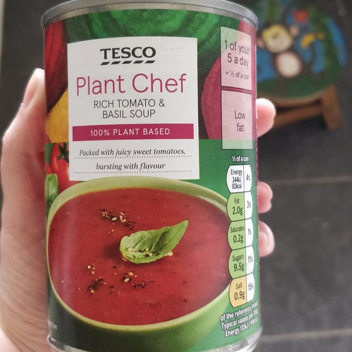Tesco Plant Chef Rich Tomato & Basil Soup Review abillion