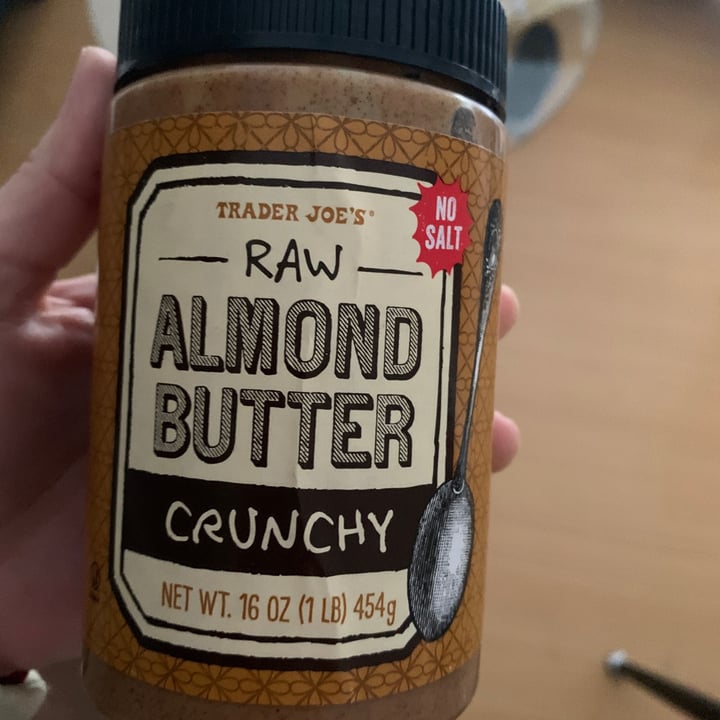 Trader Joe's Raw Unsalted Crunchy Almond butter Review abillion