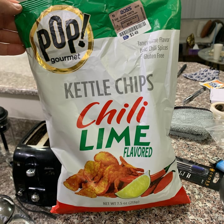 Pop gourmet Kettle chips chilli lime Review | abillion