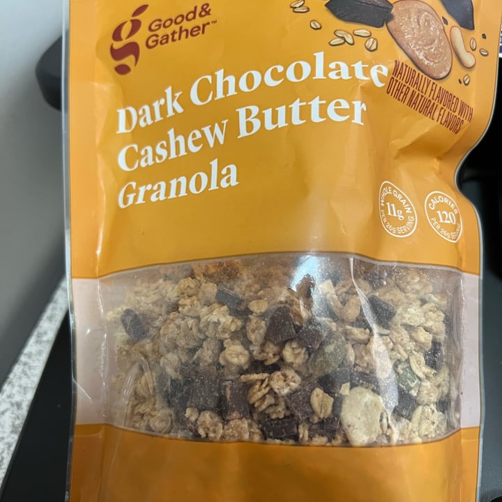 Good & Gather dark chocolate cashew butter granola Review abillion