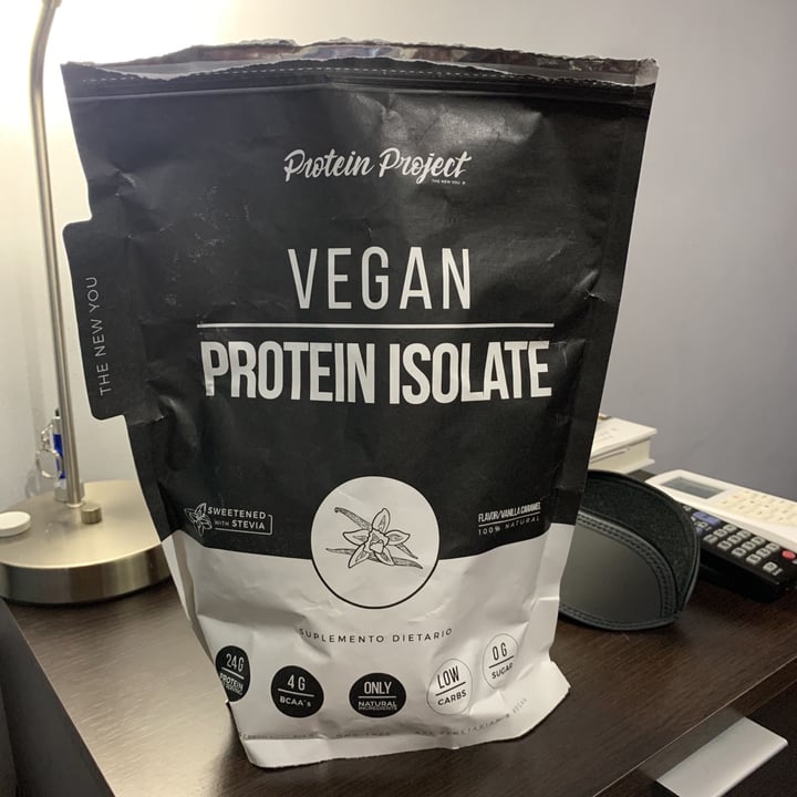 Protein Project Vegan Protein Isolate Sabor vainilla Caramelo Review