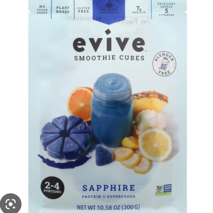 review photo of Evive Sapphire smoothie cubes shared by @lilypearmoon on 21 Oct 2022 - review