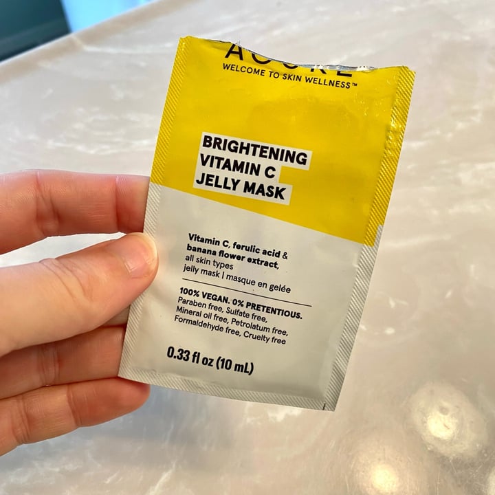 Acure Brightening Vitamin c Jelly Mask Review abillion