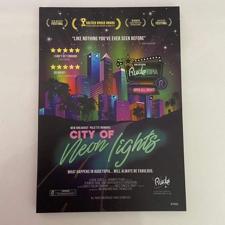 Rude Cosmetics Rude City of Neon Lights Reviews abillion