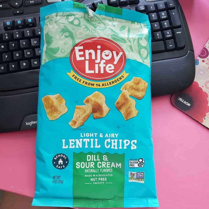 Enjoy Life Lentil Chips Dill & Sour Cream Review abillion