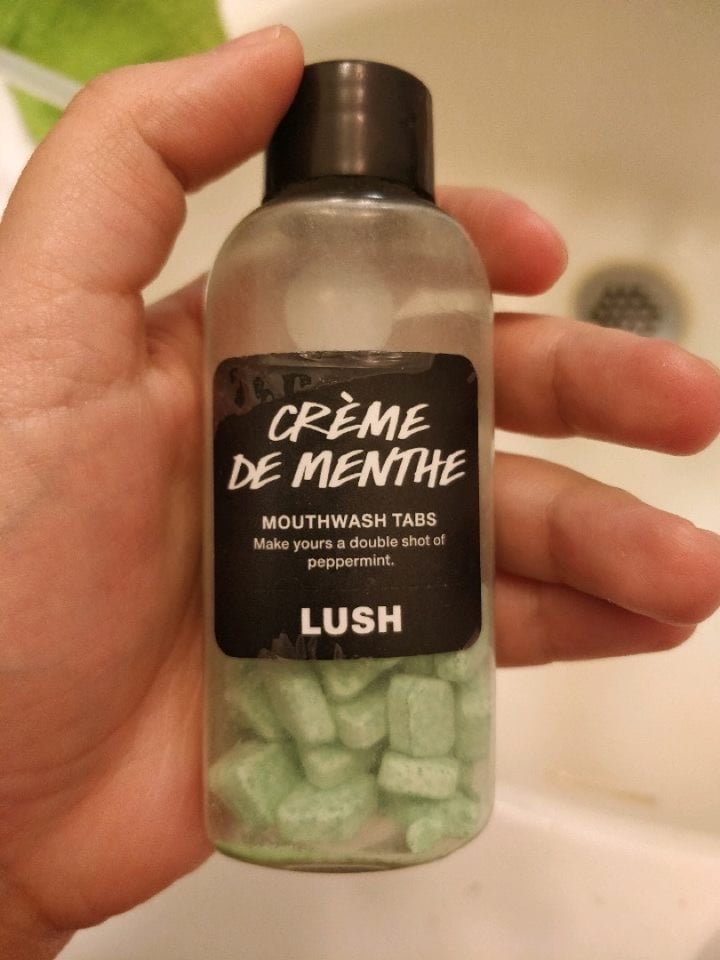 LUSH Fresh Handmade Cosmetics Creme de Menthe Mouthwash Tabs Review ...