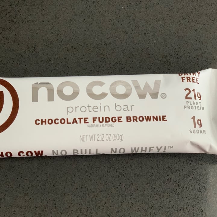 no cow Chocolate Fudge Brownie Protein Bar Review abillion