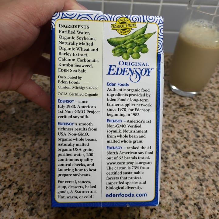 Eden Soy Original Organic Soy Milk Review abillion