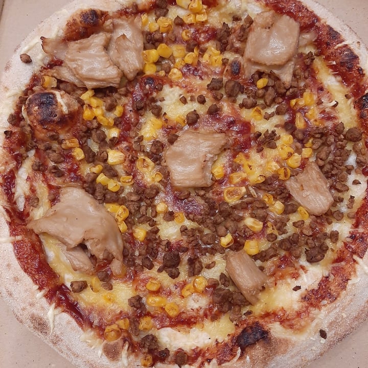 Telepizza - Àpat a domicili Blanes, Spain Pizza barbacoa vegana Review |  abillion