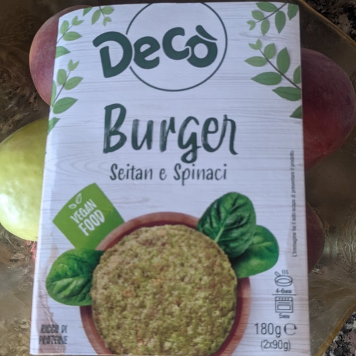 Decò Burger seitan e spinaci Review abillion