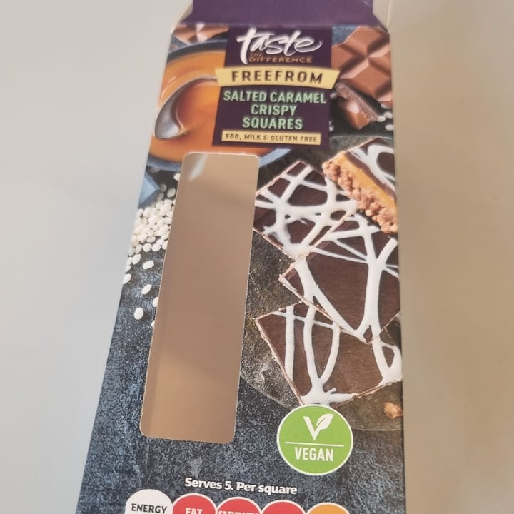 Sainsbury’s Taste The Difference freefrom salted caramel crispy squares