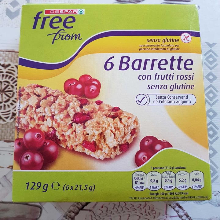 Despar Free From 6 Barrette Con Frutti Rossi Review abillion